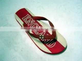 Red Rubber Flip Flops