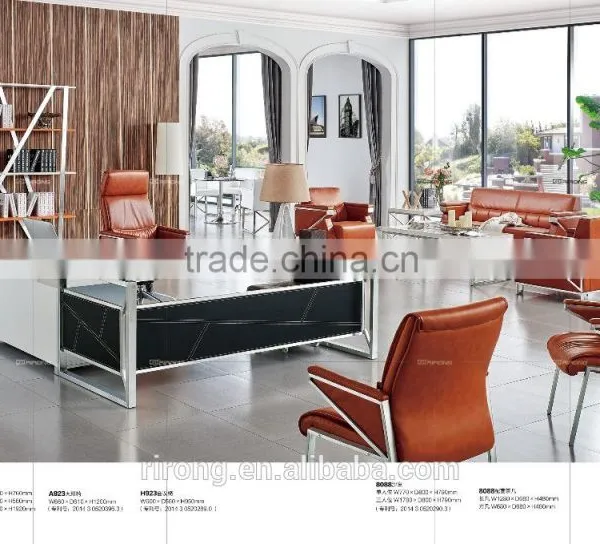 High Quality PU Leather Swivel Big Seat Boss Chair photo-4