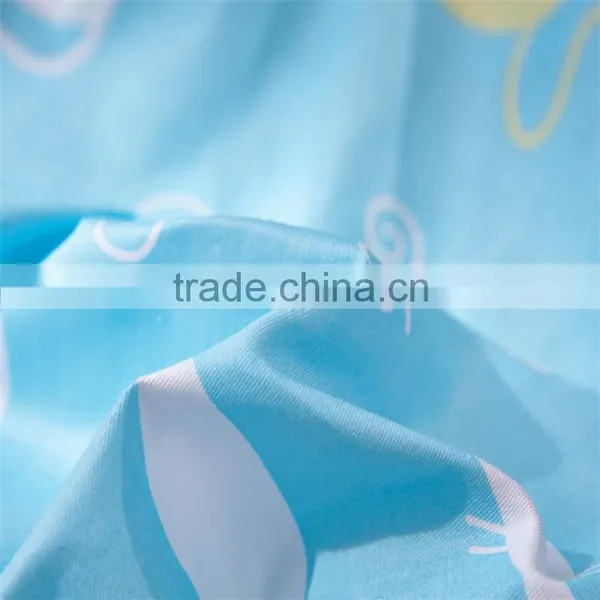 Blue Cat Print Sheets Animal Pattern Cotton Kids Quilt Set 4 Pcs Queen Size Children Bedding Set photo-4