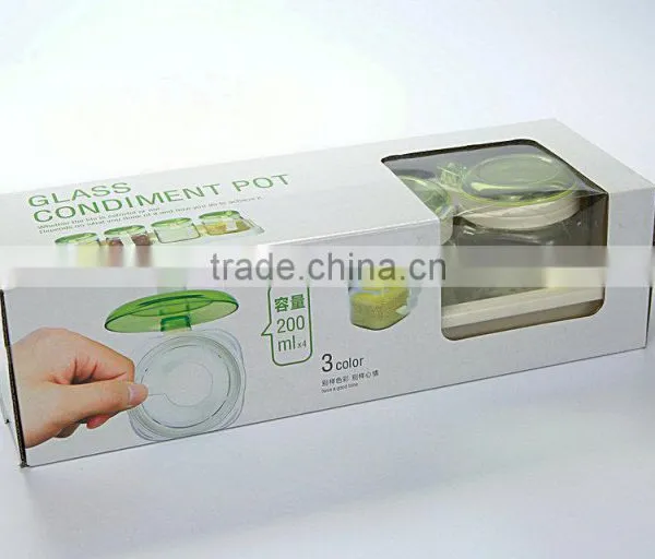 Glass Seasoning Box & Condiment Dispenser