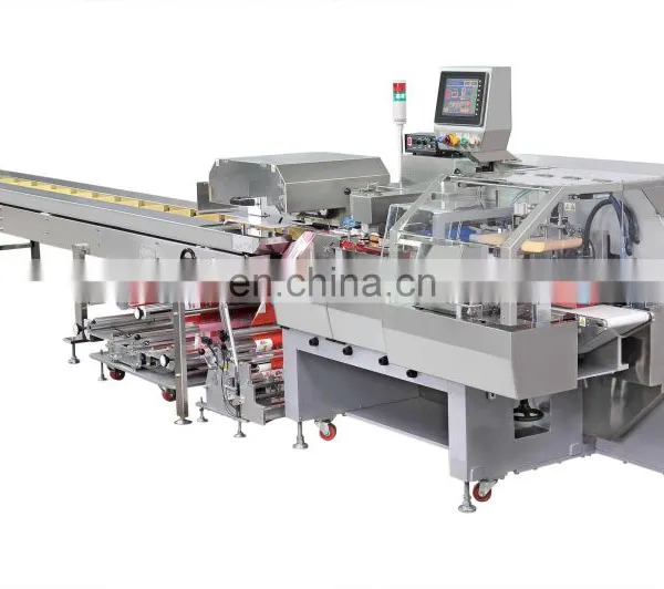 Wafer Cake Cookies Chips Outer Pack Secondary Package Pouch Into Plastic Bag Automatic Feeding Packing Machine System photo-2