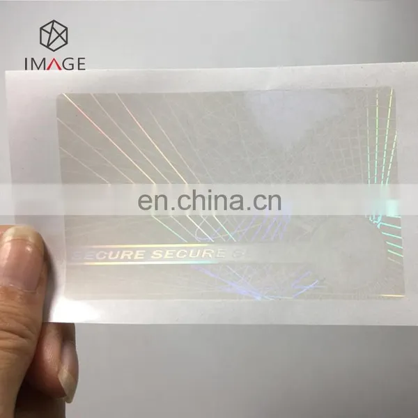 High Brightness ID Card Transparent Hologram Overlay / Secure Holographic Overlay photo-4