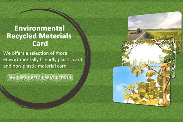100% Recycled Eco-friendly Recycling Plastic R-PVC Card Recycled PVC Smart Card Contactless NFC Chip photo-5