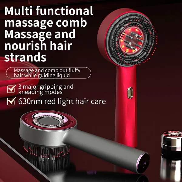 Scalp Massage Comb Electric Cordless Salon Hair and Scalp Massager Portable Head Massager photo-3