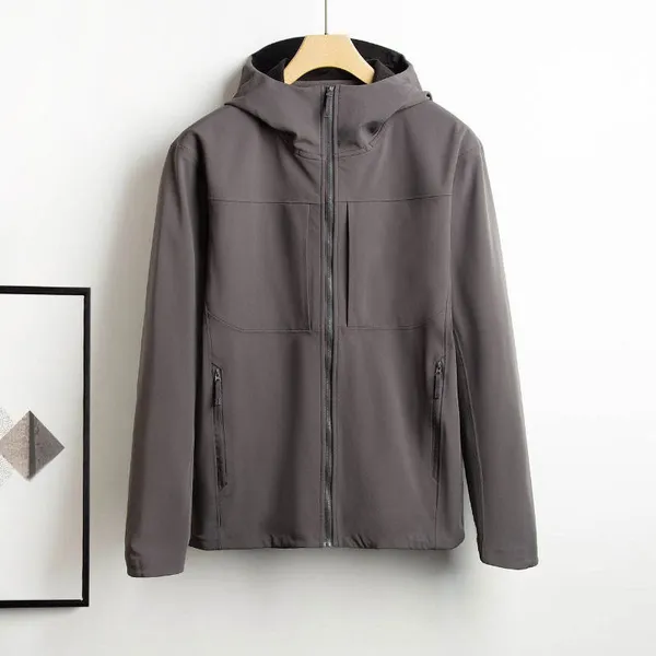 Customized Logo Windbreaker With Double-layer Warm Lining, Breathable and Waterproof Autumn and Winter Raincoat Coating, Windproof S-2XL photo-2