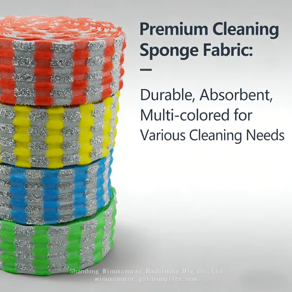 Wholesale Polyester Silver Wire Mesh Sponge Dish Cloth Roll Semi-Finished Cleaning Fabric Multi Color Custom Size photo-4