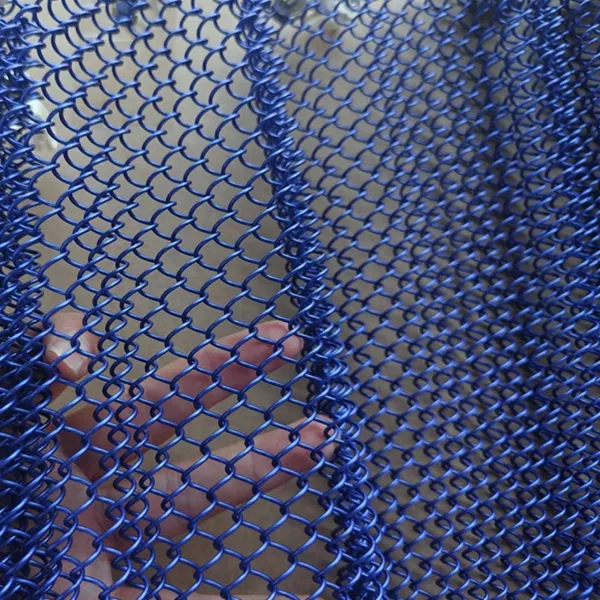 Factory Supply Metal Coil Curtain Metal Mesh Chain Link Screen Mesh Ceilings for Interior Exterior Design photo-2