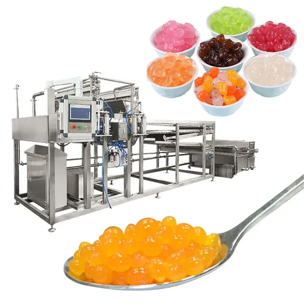 Factory Full Automatic Tapioca Pearl Balls Bursting Jelly Boba Depositing Making Machine Bubble Tea Popping Boba Production Line photo-2