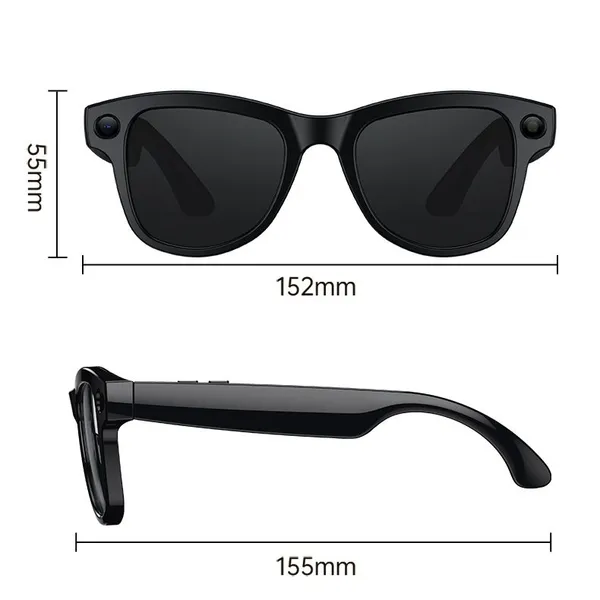 Wireless Bluetooth Smart Sunglasses M20, Polarized UV Protection Smart Audio Glasses, Open Ear Headphones Glasses for Driving Running Travel photo-2