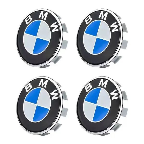 56mm 68mm Auto Logo Badge ABS Car Wheel Hub Caps BMW Emblem