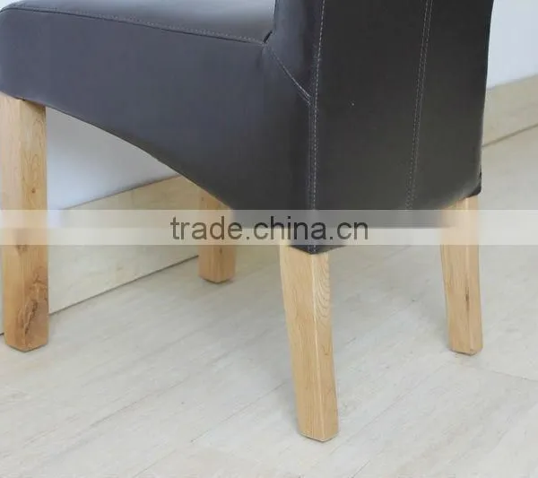 RCH-4065-4 Black High Back Roll Head PU Leather Dining Chair photo-6