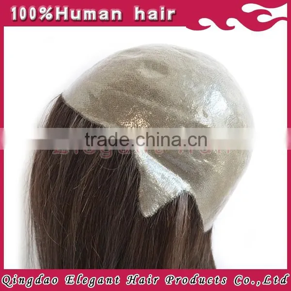 2015 Qingdao Elegant Hair High Quality Thin Skin and Crown Lace Wig photo-2