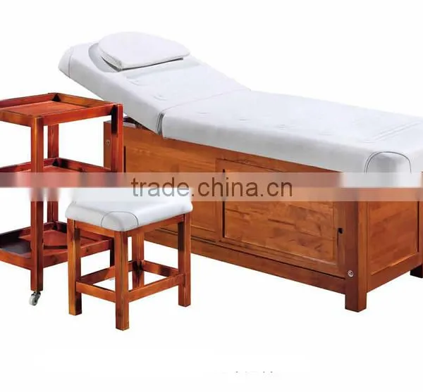 OEM Beauty Salon Equipment Professional Nugabest Massage Bed Wooden Portable Foldable Folding Massage Table Couch Bed photo-4