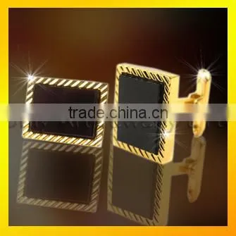Fashion Men Accessory Custom Onyx Engraved Cufflinks Sale photo-6