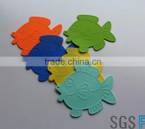 Wholesale Nonstick Silicon Placemat Fish Shape Cartoon Placemats photo-4