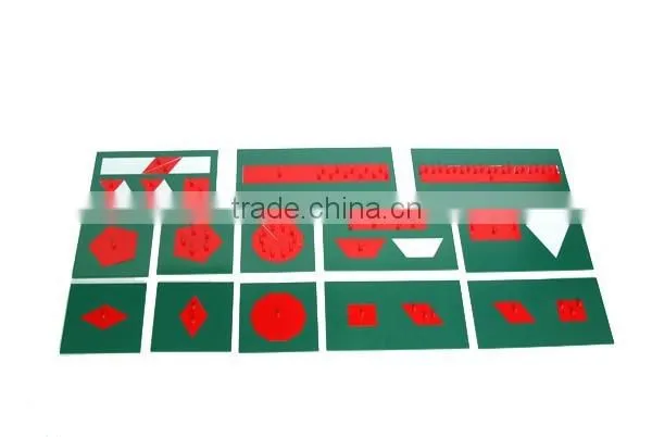 Educational Montessori Language Materials Toys Metal Inscribed & Concentric Figures-12pcs photo-2