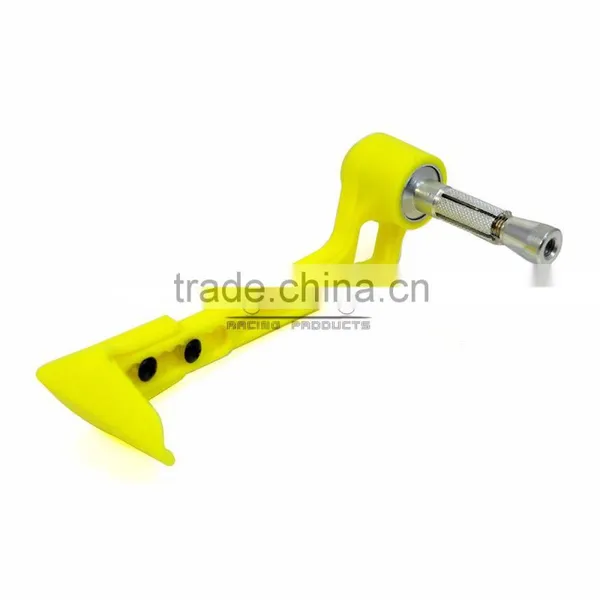 BJ-LG-004 Wholesale Motorbike Accessories Yellow Bent Style Plastic Adjustable Motorcycle Lever Guard photo-2