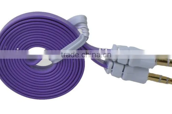 Premium Gold 3.5mm Retractable Aux Jack Audio Cable photo-2