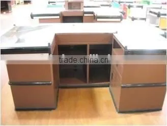 Supermarket Electronic Checkout Cash Counter With Belt By Changshu Factory photo-3
