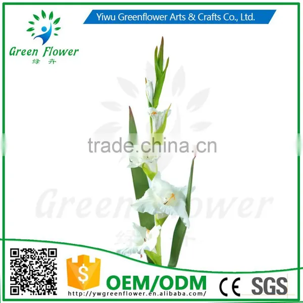 Greenflower 2016 Wholesale Real Touch Latex PU China Artificial Flowers Gladiolus for Wedding Decoration photo-3