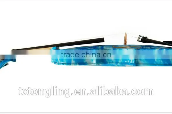 Blue Flower Decorative Solid Wood Violin TL-1204 photo-3