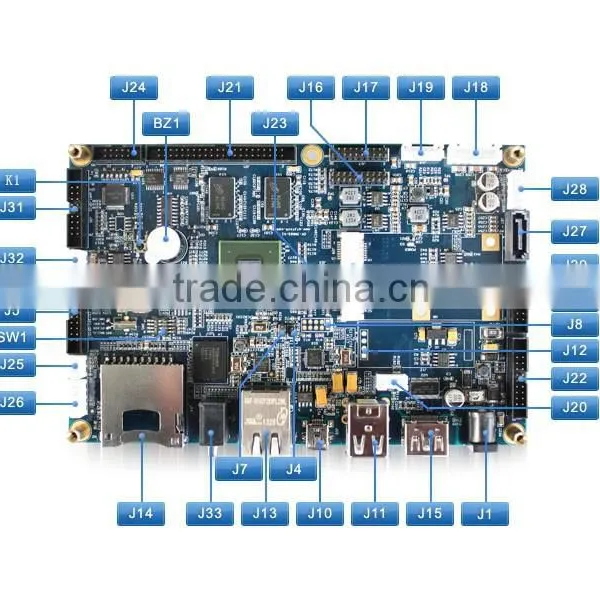 ARM Cortex-A9 Mainboard With VGA and LVDS Interface/embedded I.MX6 Mainboard photo-3