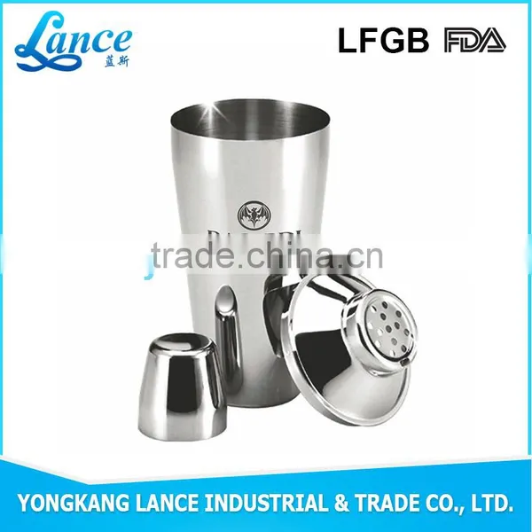 UK Popular Bar Tools 750ml Stainless Steel Luxe Cocktail Shaker photo-4