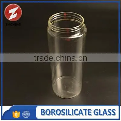airtight pyrex glass jar with metal lid