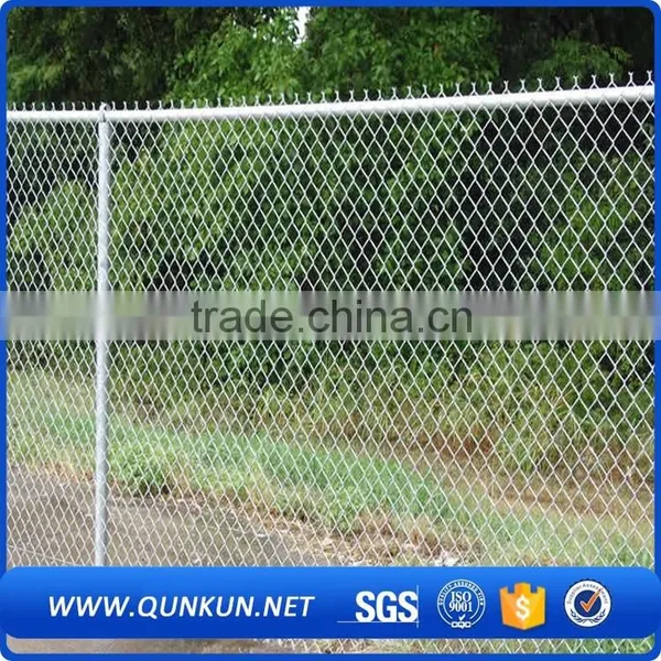 Used Chain Link Fence Post /vinyl Coated Chain Link Fence Specifications Qunkun photo-2