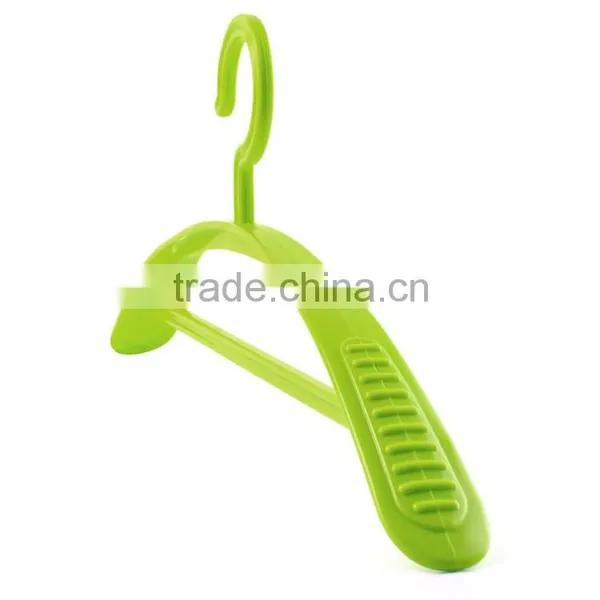 Green Plastic Coat Clothes Hanger photo-3
