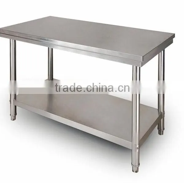 Hotel Restaurant Kithen Equipments Stainless Steel Work Table With Shelves photo-3
