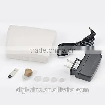 6SA Multifunction Rechargeable Invisible Behind The Ear Hearing Aid Charry Case With LED photo-2