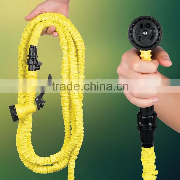 Fabric Flat Garden Water Hose With Free Gun