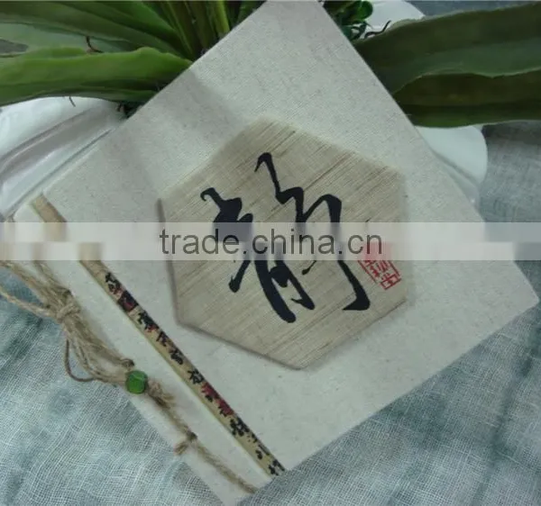 ramie rope binding notebook for a gift
