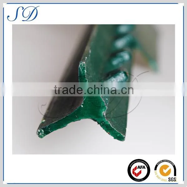 Free Samples Green Painted Metal Tee Post Fence Post photo-4