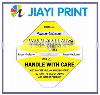 New Arrival 2015 Shockwatch Damage Control Intelligent Impact Monitoring Sticker Shock Sensor Customize photo-3