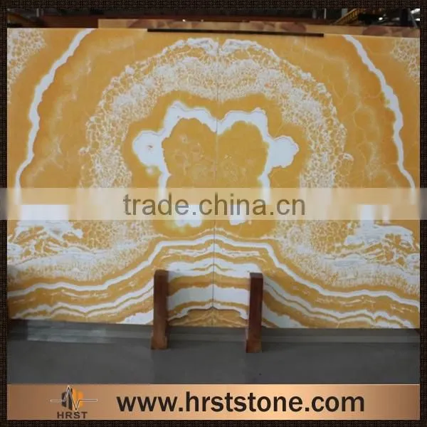 Bookmatch Translucent Background Yellow Onyx photo-2