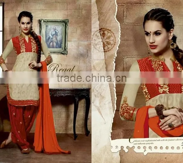 CHANDERI DESIGNER SALWAR KAMEEZ photo-6