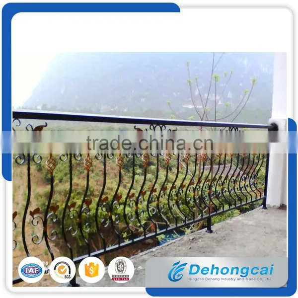 Factory Direct Sale Customized Galvanized Wrought Iron Balcony Railing With Arch Designs photo-5