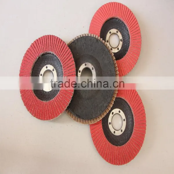 Ceramic Abrasive Cloth Flap Disc With Fiberglass Backing