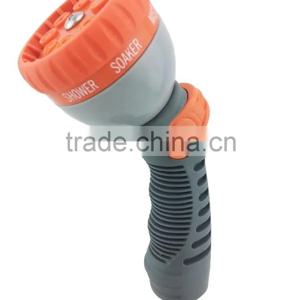 9 Patterns Thumb Control Metal Hose Nozzle Soft Grip TPR Coated #200 #112031 photo-4