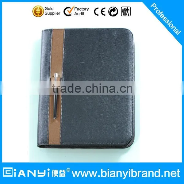 2016 New Custom Gift Business Folder A4 pu Leather Portfolio photo-2
