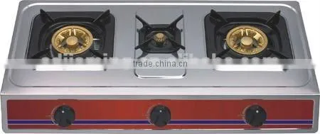 High Quality3 Brass Burners Table Top Gas Stove