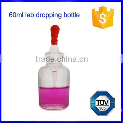 Lab Glass Dropping Bottle With Ground-in Pipette and Latex Rubber Nipple photo-3