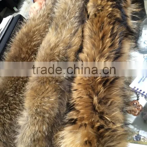 Factory Direct Wholesale Price Square Raccoon Fur Collar /raccoon Dog Fur Collar photo-4