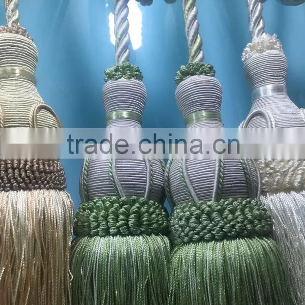 China Supplier Curtain Polyester Tassel Manufacturer photo-2