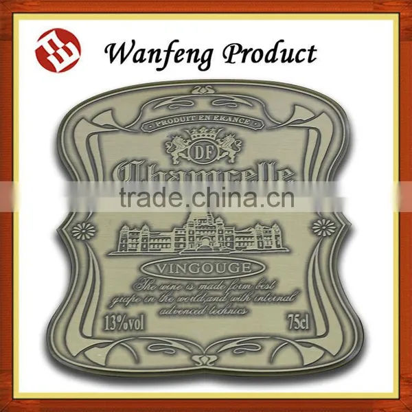 Factry Mass Production Full Color Bottle Aluminium Wine Label photo-5