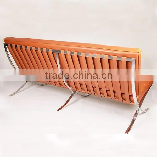 Mis Van Der Rohe Designer Furniture Barcelona Sofa 1+2+3 Set photo-4