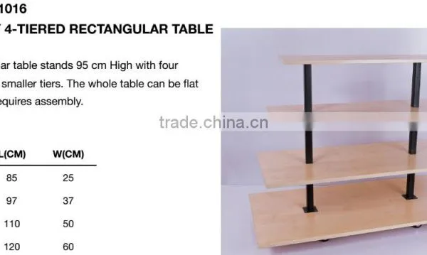 Powder Coating Frame and MDF Shelf Clothing Store Shelves photo-2