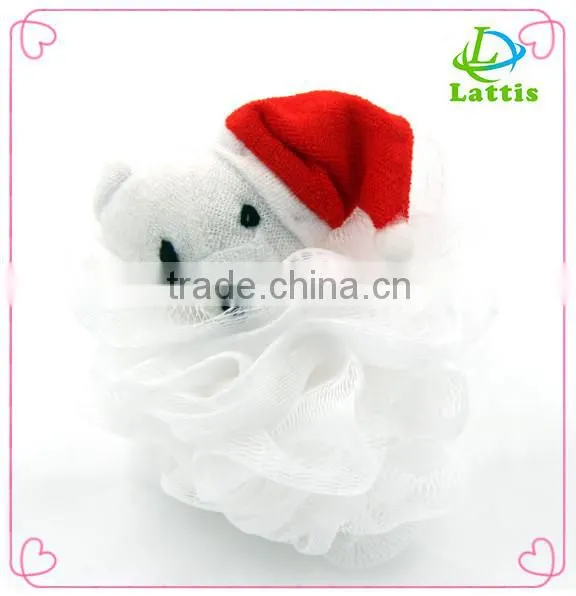 Colorful Shower Bath Ball Best Sale Kid Bath Mesh Ball Sponge Wholesale Animal Bath Sponge photo-2